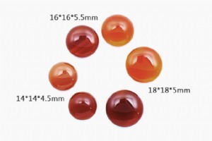 18*18*5mm圓型蛋面紅瑪瑙